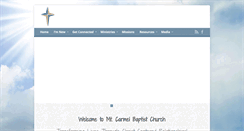 Desktop Screenshot of mtcarmelbaptist.org
