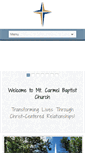 Mobile Screenshot of mtcarmelbaptist.org