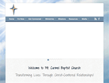 Tablet Screenshot of mtcarmelbaptist.org